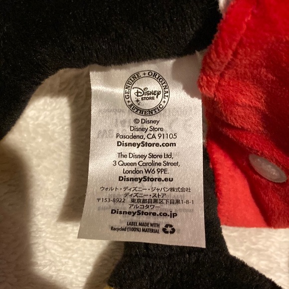 Minnie Mouse Disney Store soft plush 13” red polka dot dress - Picture 5 of 6